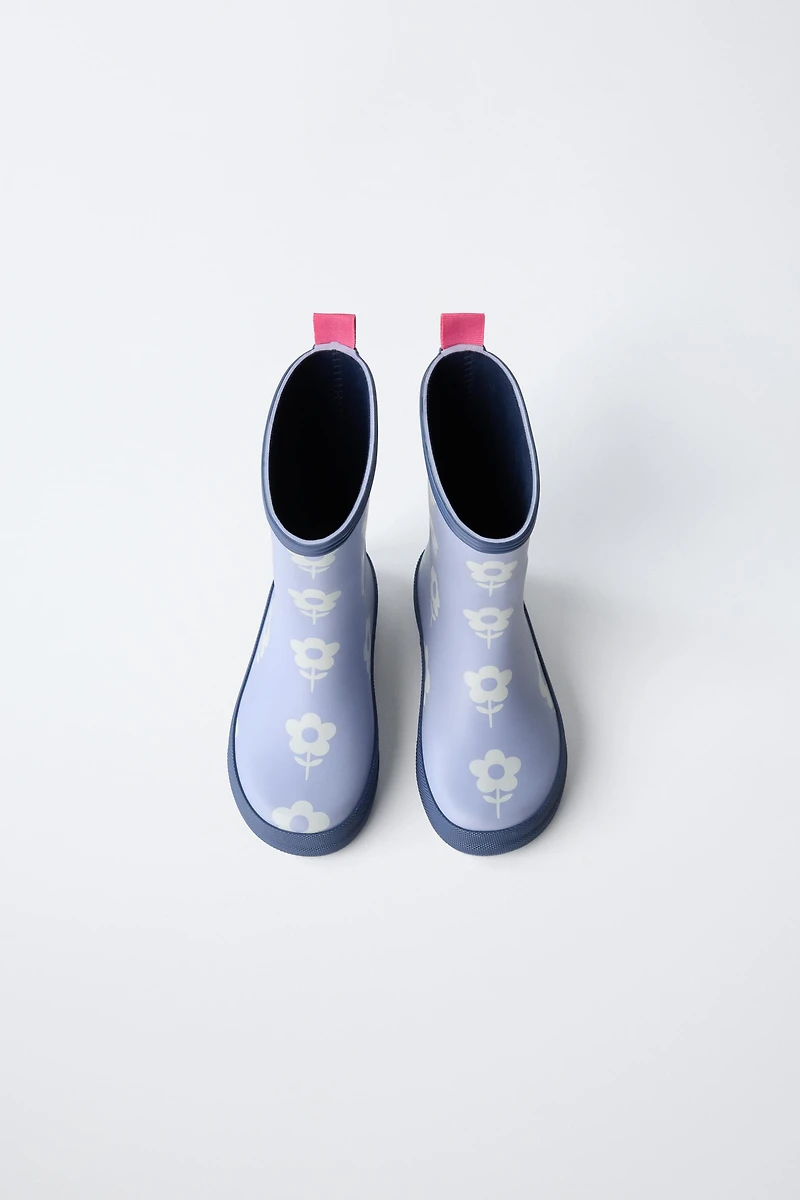 FLORAL RAIN BOOTS