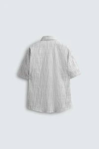 IRREGULAR STRIPED JACQUARD SHIRT