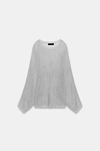 METALLIC THREAD KNIT JUMPER