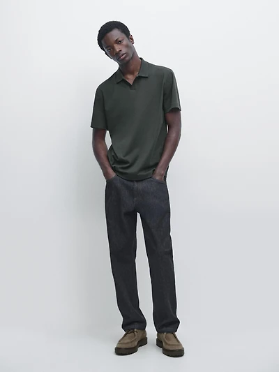 100% cotton short sleeve polo shirt