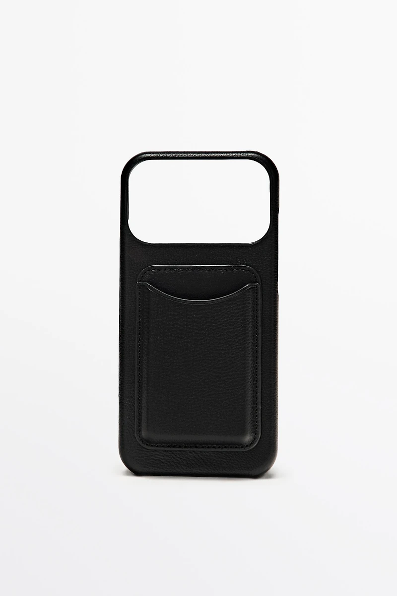 Nappa leather iPhone 17 Pro Max case