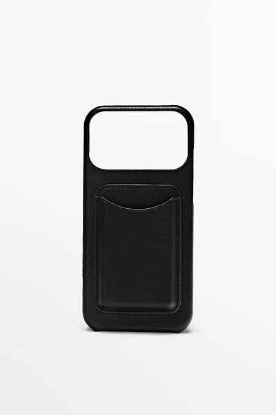 Nappa leather iPhone 17 Pro Max case