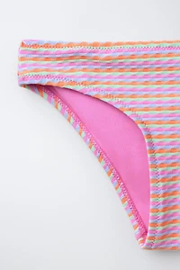 6-14 YRS / STRUCTURED STRIPED BIKINI