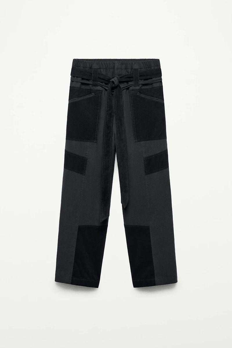 PATCHWORK CARGO PANTS - THE ITEM ZARA WOMAN