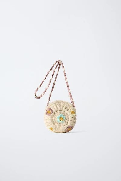 FLORAL CROCHET CROSSBODY BAG