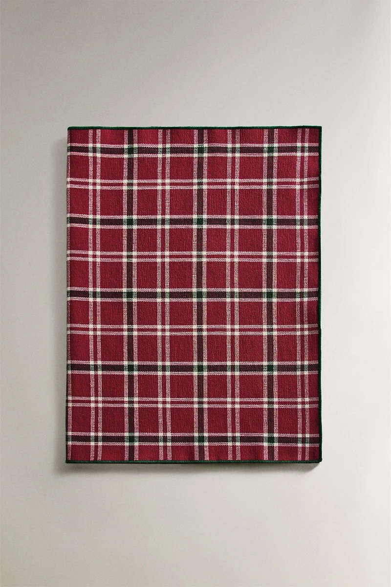 CHEMIN DE TABLE CARREAUX NOËL