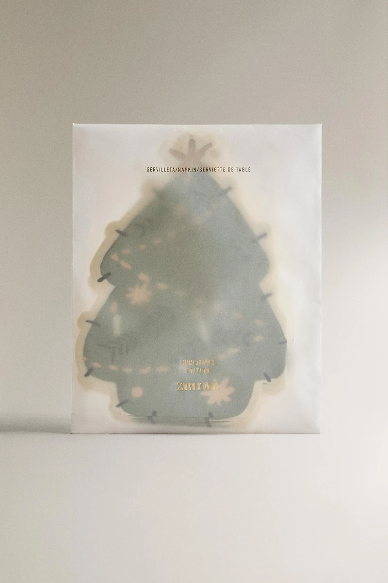 SET OF CHILDREN'S CHRISTMAS TREE PAPER NAPKINS (SET OF 20)