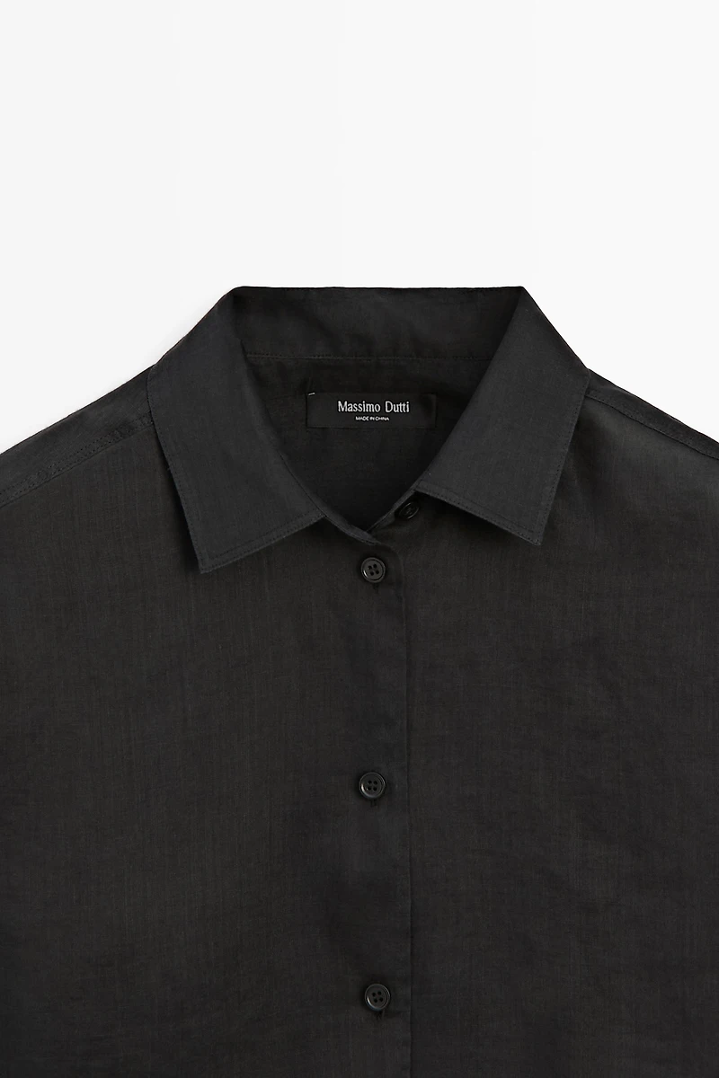 Flowing 100% ramie shirt