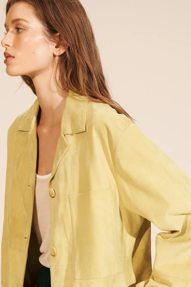 LIMITED EDITION SUEDE LEATHER POCKET SHIRT