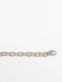 Chain belt with star rhinestones