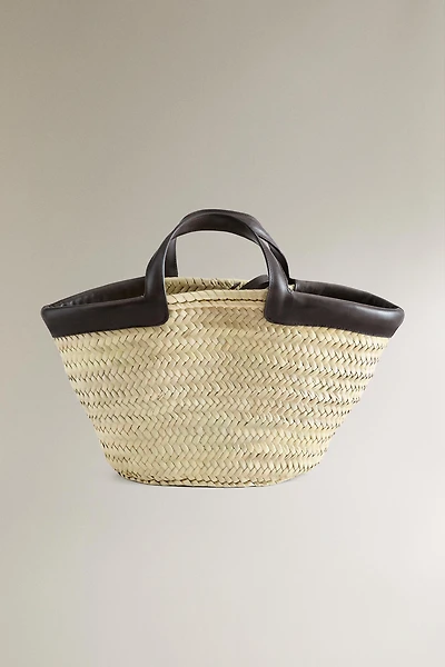 PETIT SAC CABAS DÉTAIL CUIR