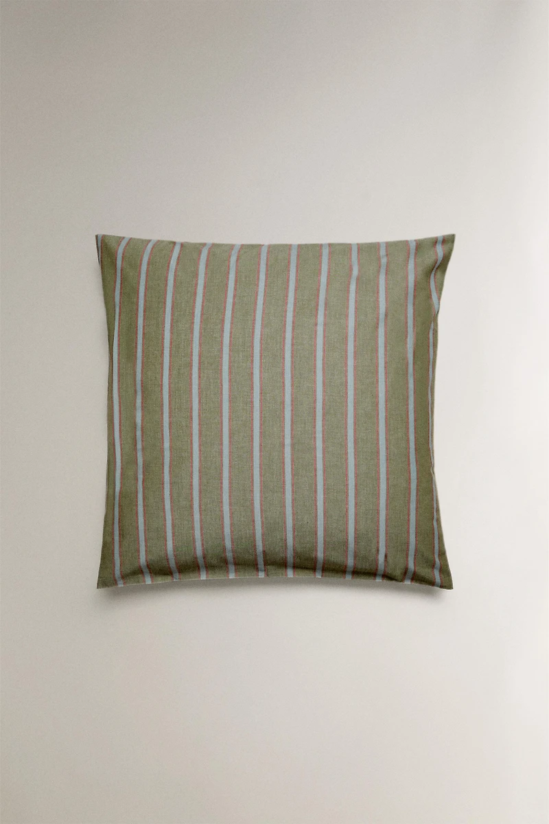 STRIPED COTTON PILLOWCASE