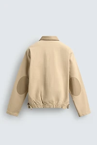 VESTE EN JEAN COL COMBINÉ