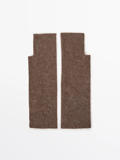 Mitaines longues en maille 100 % cachemire