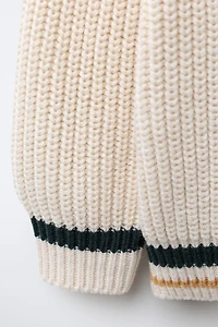 VARSITY PATCH KNIT JUMPER