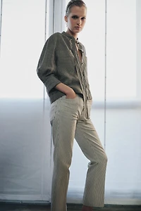 ZW COLLECTION MID-RISE CROPPED FLARE JEANS