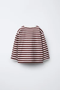 STRIPED PRINT T-SHIRT