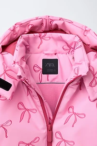 WATER RESISTANT AND WINDPROOF BOWS LONG JUMPSUIT