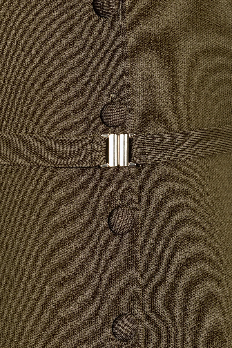 GILET EN MAILLE À CEINTURE