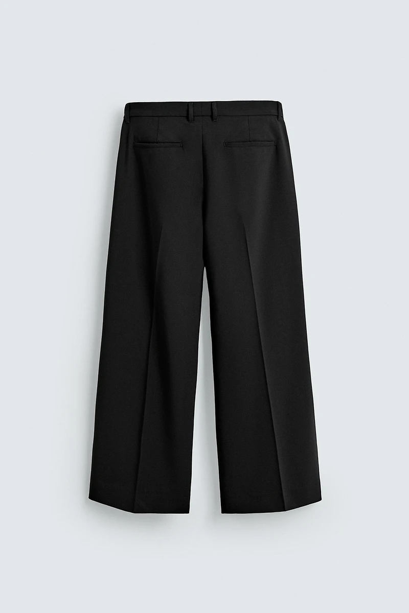 PLEATED SUIT PANTS