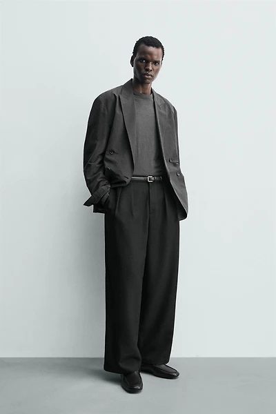 PLEATED RELAXED FIT PANTS