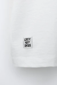 TEXT PRINT T-SHIRT