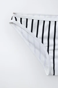 6-14 YRS | TEXTURED STRIPED BIKINI