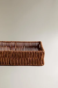 LARGE RECYCLED PLASTIC RECTANGULAR BASKET