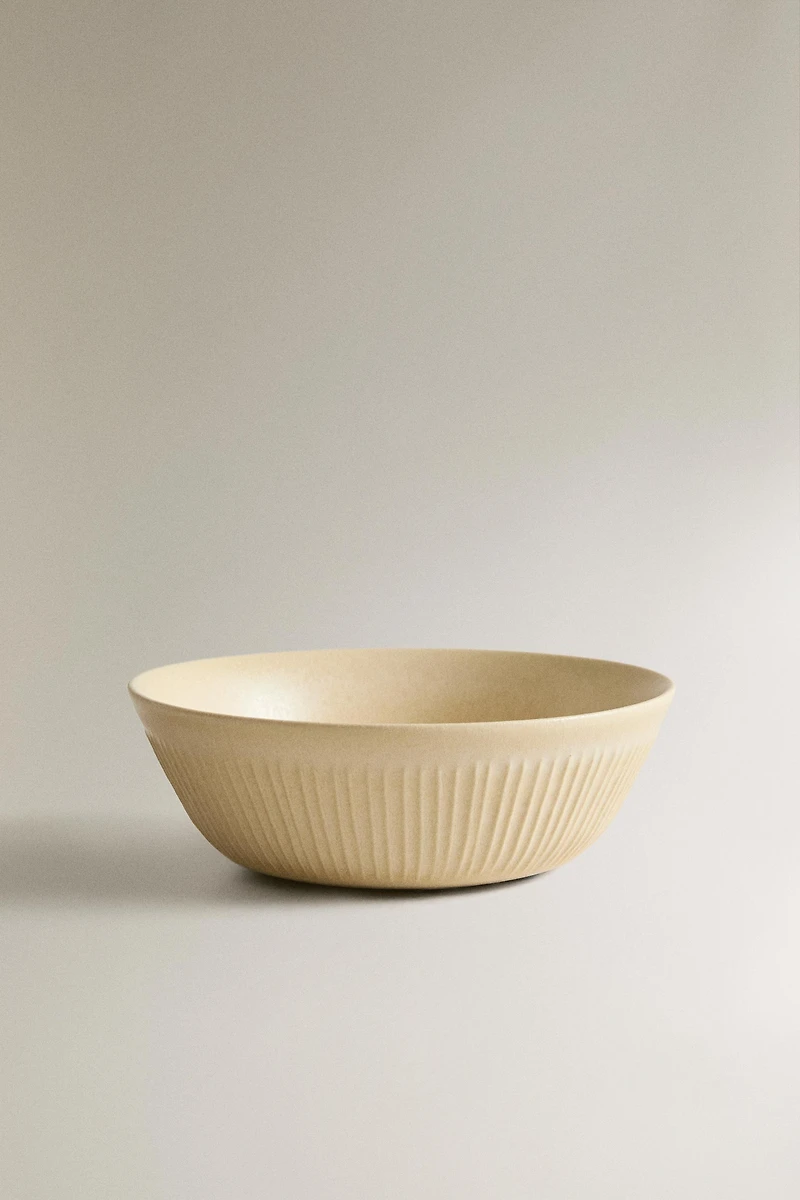 STRIPED STONEWARE BOWL