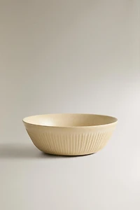 STRIPED STONEWARE BOWL
