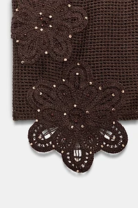 BEADED CROCHET CROP TOP