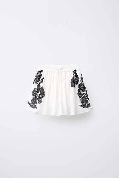 FLORAL PRINT SKORT