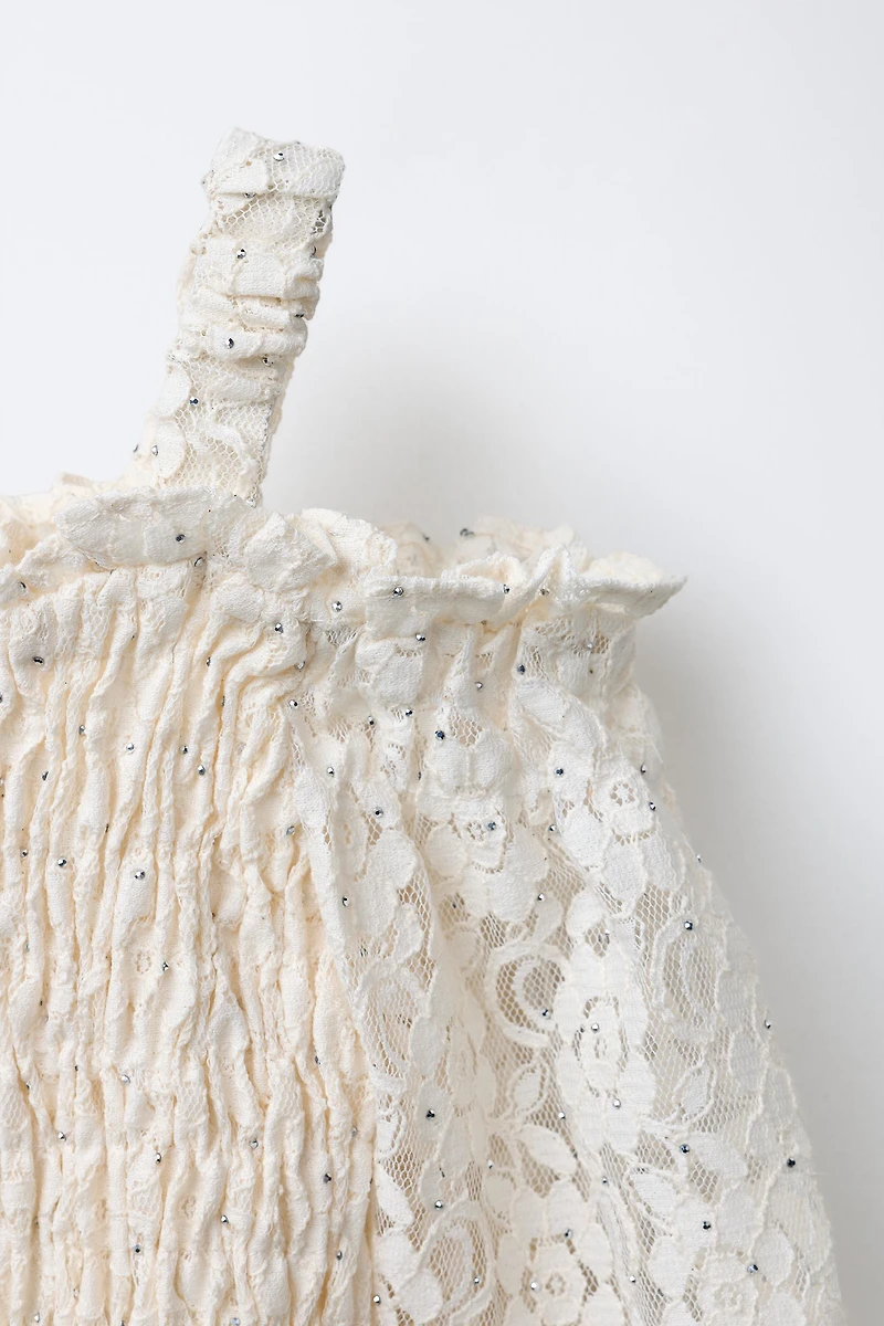 SPARKLY ELASTICIZED TOP