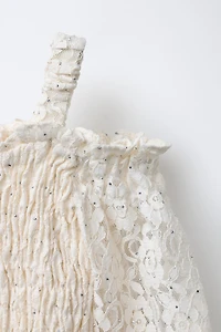 SPARKLY ELASTICIZED TOP