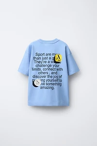 SPORTY TEXT T-SHIRT