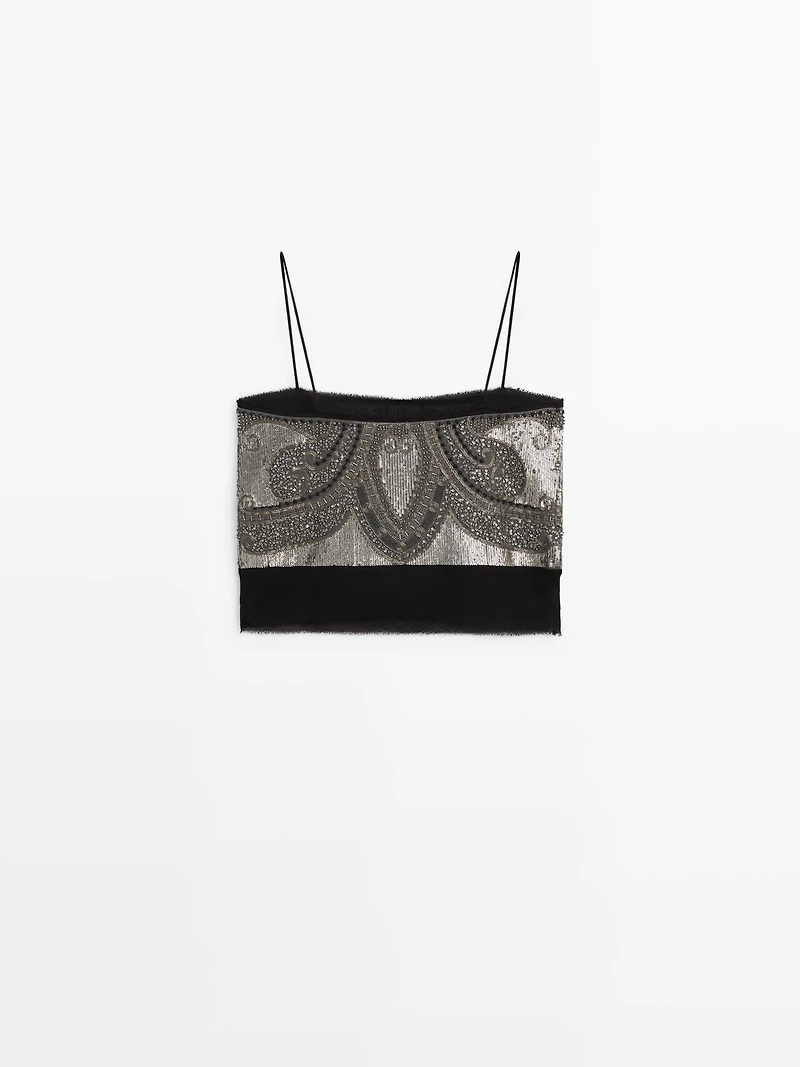 Top à broderies fantaisie - STUDIO