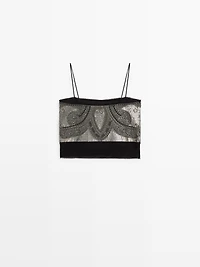 Top à broderies fantaisie - STUDIO