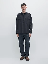 Chemise en coton avec poches