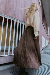 LACE GODET SKIRT