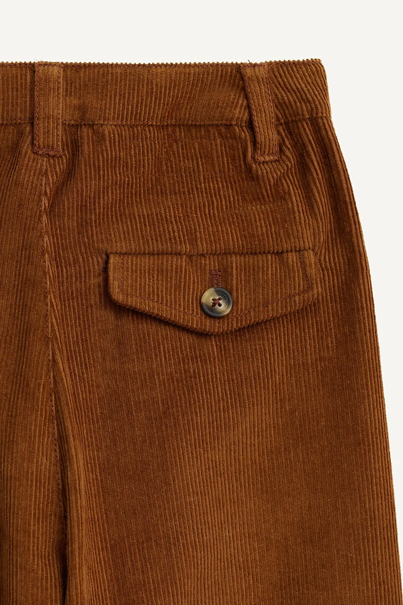 LIMITED EDITION CORDUROY PLEATED PANTS