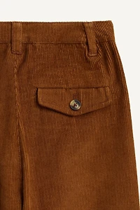 LIMITED EDITION CORDUROY PLEATED PANTS
