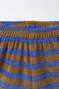 STRIPED TERRYCLOTH POLO AND BERMUDA SET