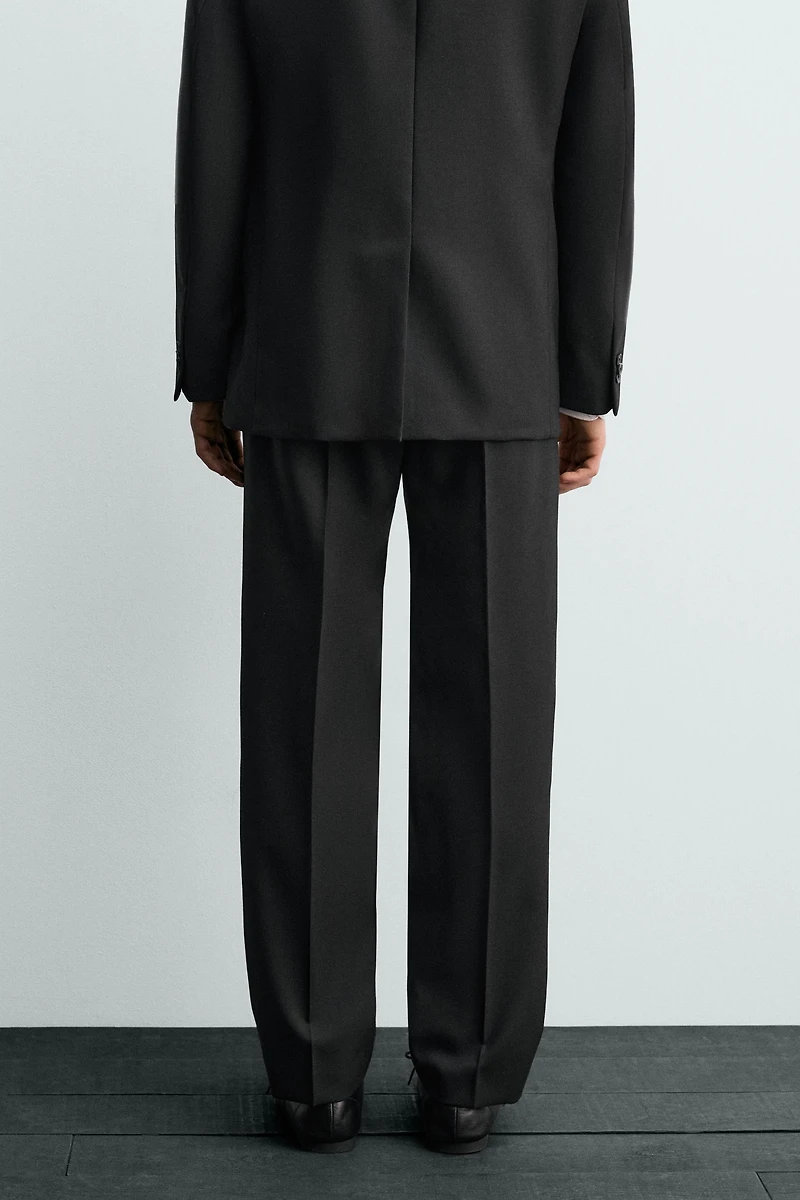 PANTALON DE COSTUME SMOKING EN LAINE AARON LEVINE X ZARA