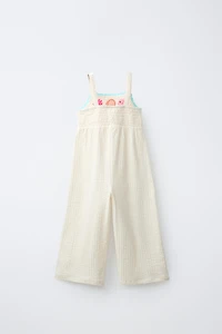 EMBROIDERED LONG JUMPSUIT