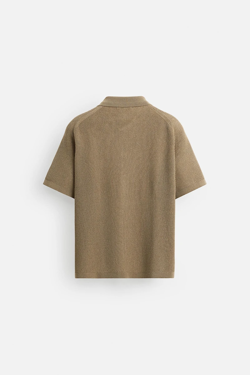 RELAXED FIT KNIT SHIRT