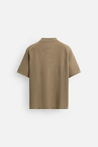 RELAXED FIT KNIT SHIRT