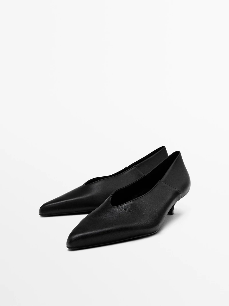 Escarpins en cuir souple nappa