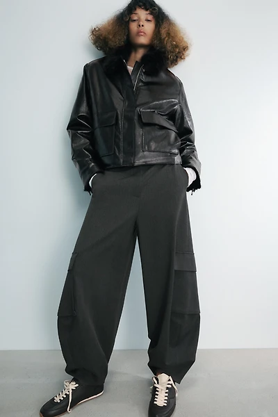 ZW COLLECTION FAUX LEATHER JACKET