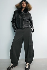 ZW COLLECTION FAUX LEATHER JACKET