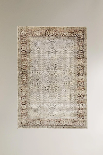 RECTANGULAR VINTAGE-EFFECT RUG